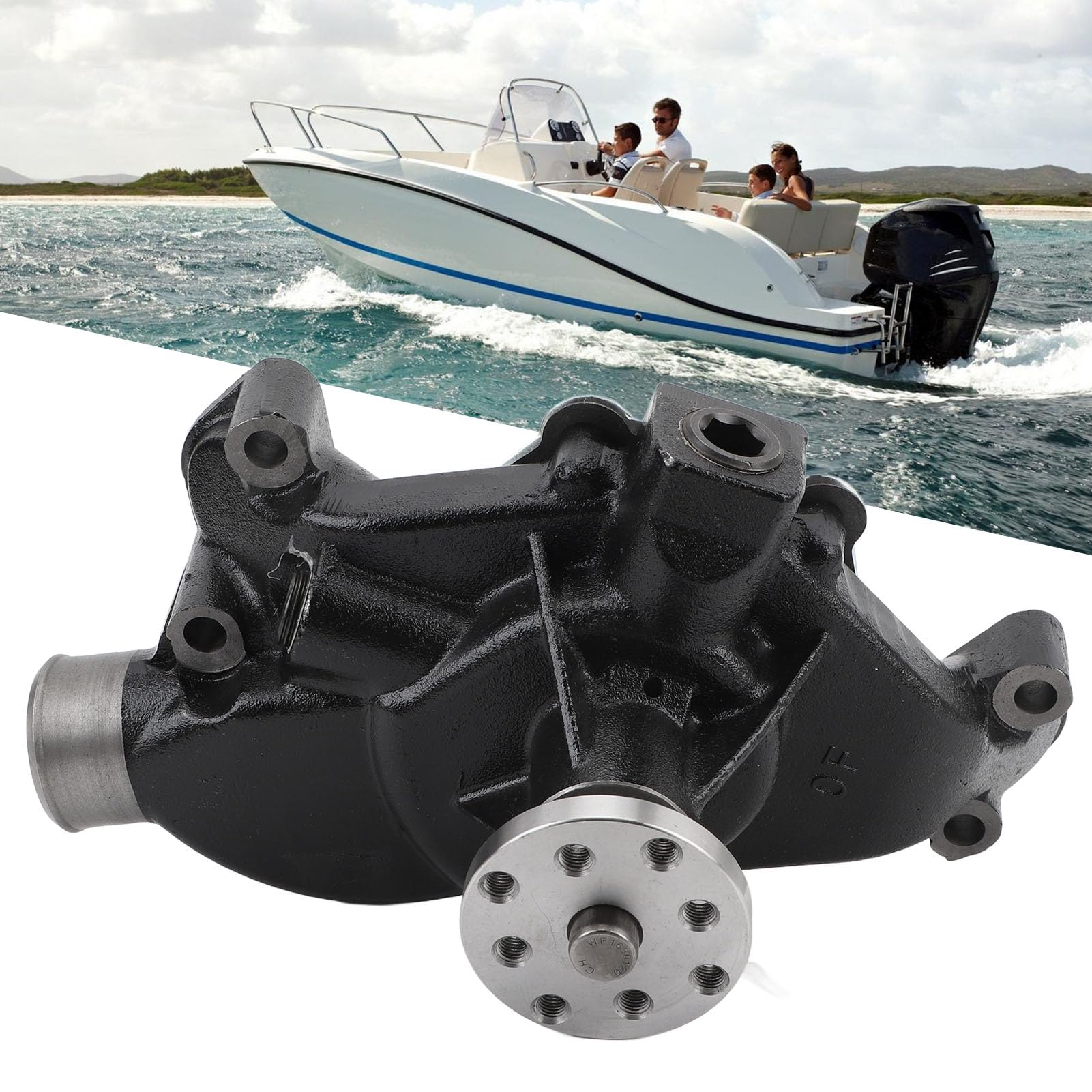 Pompa 'acqua Circolante del Motore, Sostituzione di Mercruiser 4.3 5.0 5.7 6.2L 350 305, con Girante Direzionale BI in Ottone, Ideale per il Ristrutturazione, Adatta a Mercruiser