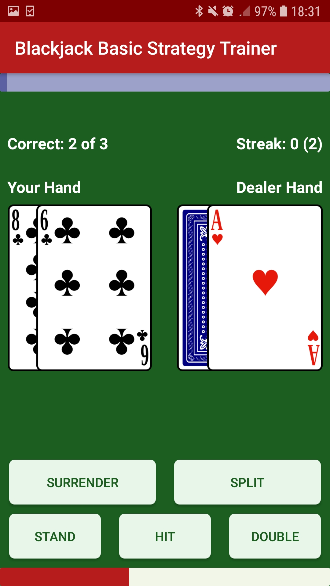 Blackjack Basic Strategy Trainer App on Amazon Appstore