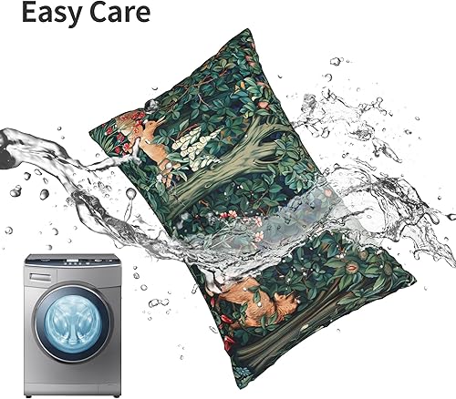 Miniatura 8 de William Morris Fox Hares - Fundas de almohada decorativas para exteriores, suaves, decoración del hogar, sala de estar, cama, sofá, automóvil, 12 x