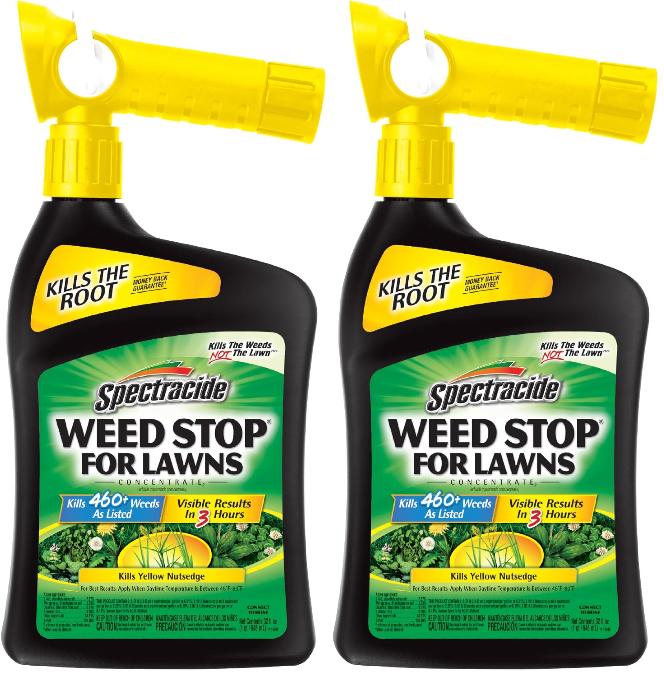 Spectracide Lawn Weed Killer, 32 oz, Clear (Pack of 2)