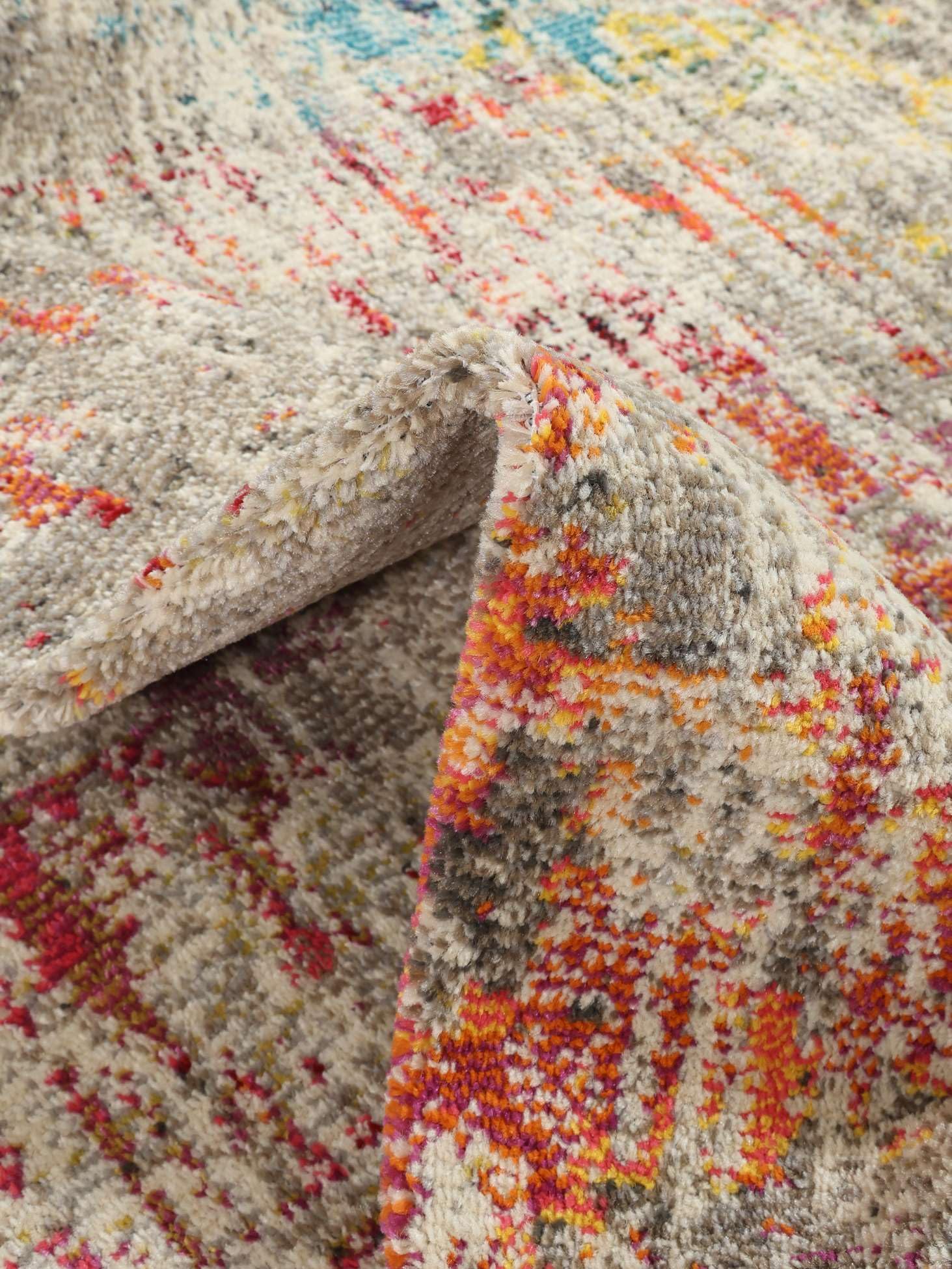 RugVista Monet Tappeto, 160 x 230 cm, Multicolore | Moderni, Rettangolare, Pelo medio, Lavabile solo a secco, Oeko-Tex 100, Soggiorno, Sala da pranzo, Camera da letto, Cucina
