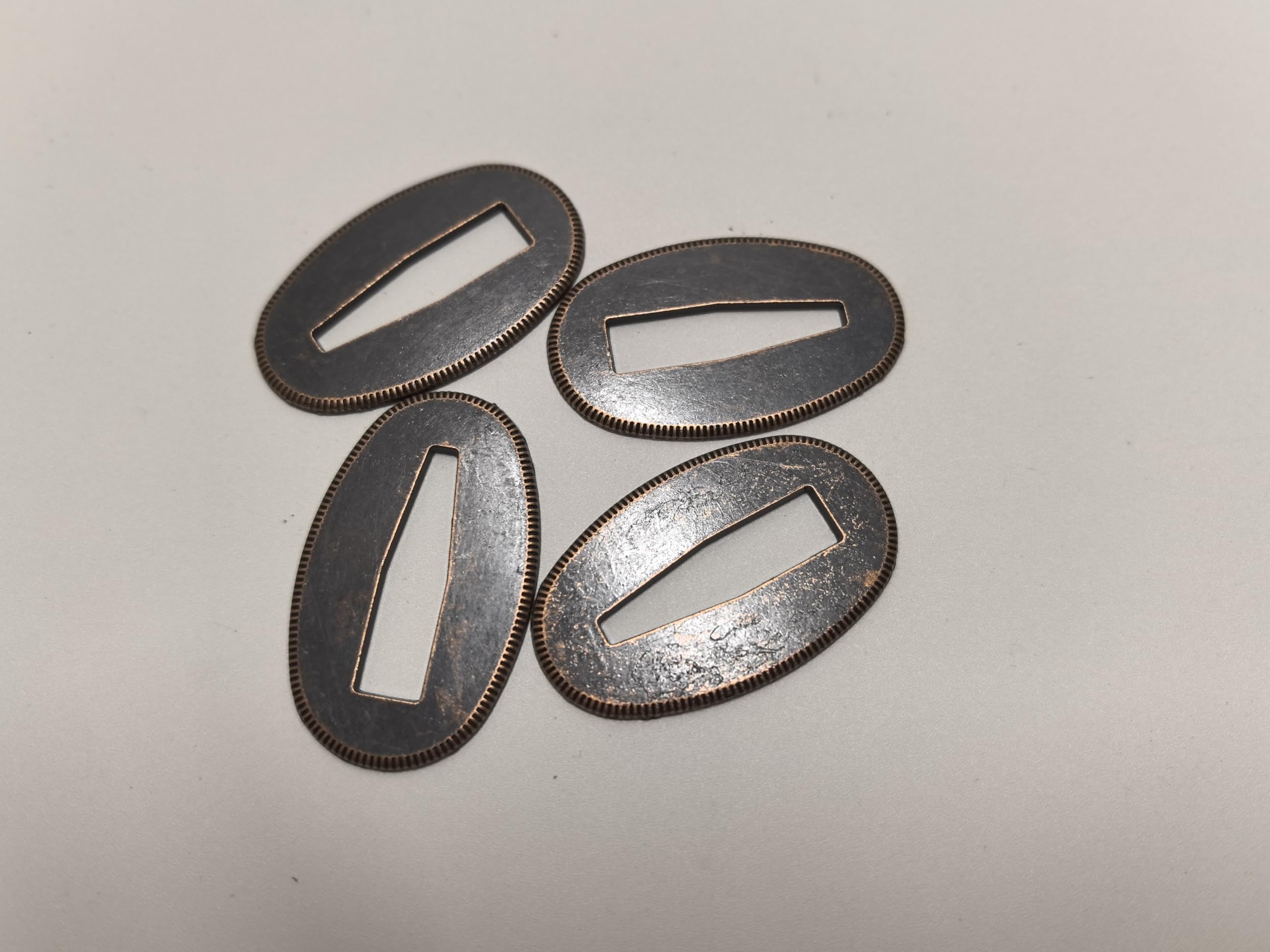 2-Pack Metal SEPPA DIY Accessories for Japanese Samurai Swords, Katana, wakizashi, and Short Swords (Vintage Bronze-1)