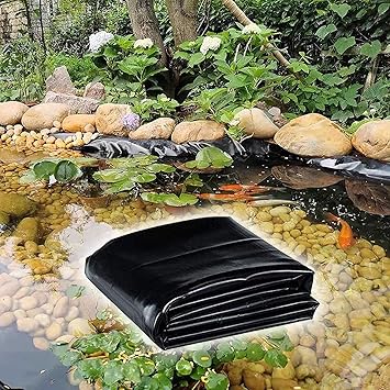 Image 20 Mil 13 x 6.5 Feet Heavy Garden Pond Liner Small Pond Skins Liner 6.5 x 9.8 Feet 23 x 29.5 Feet Black LDPE Impermeable Filmfor Ponds, Fish Ponds, Streams Fountains, Safe, Easy Cutting Image 20 Mil 13 x 6.5 Feet Heavy Garden Pond Liner Small Pond Skins Liner 6.5 x 9.8 Feet 23 x 29.5 Feet Black LDPE Impermeable Filmfor Ponds, Fish Ponds, Streams Fountains, Safe, Easy Cutting