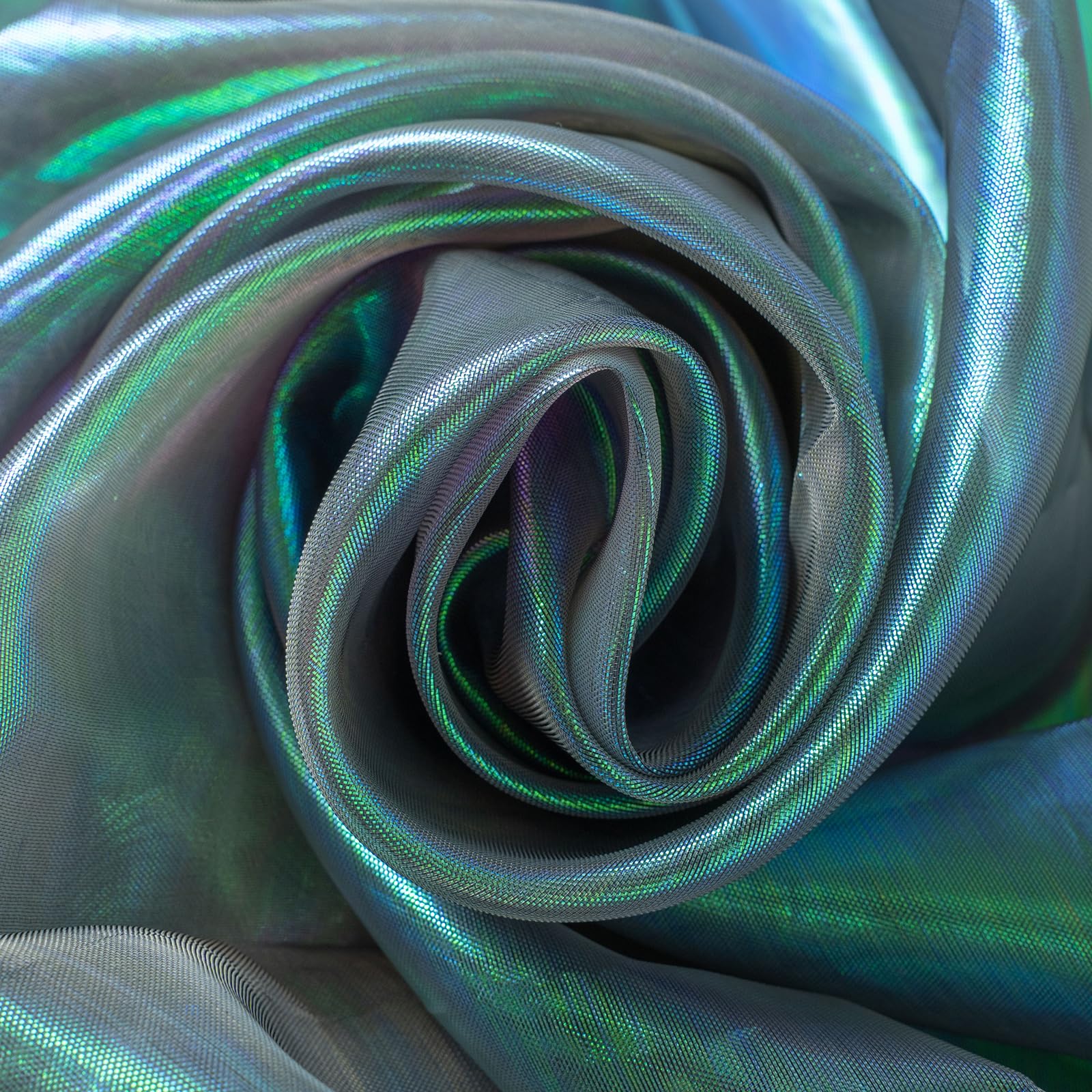 Produktbild von Irisierender Organza-Stoff – 3 M X 150 Cm, Transparent, Schimmernd, 60 G/m² – Für Hochzeiten, DIY Und Näharbeiten
