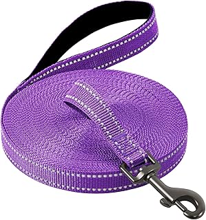Demigreat Schleppleine für Hunde, 3m / 5m / 10m / 15m / 20m Robuste Lange Hundeleine Reflektierend Trainingsleine mit Gepolsterter Griff und handschlaufe, Ausbildungsleine für Kleine bis Große Hunde