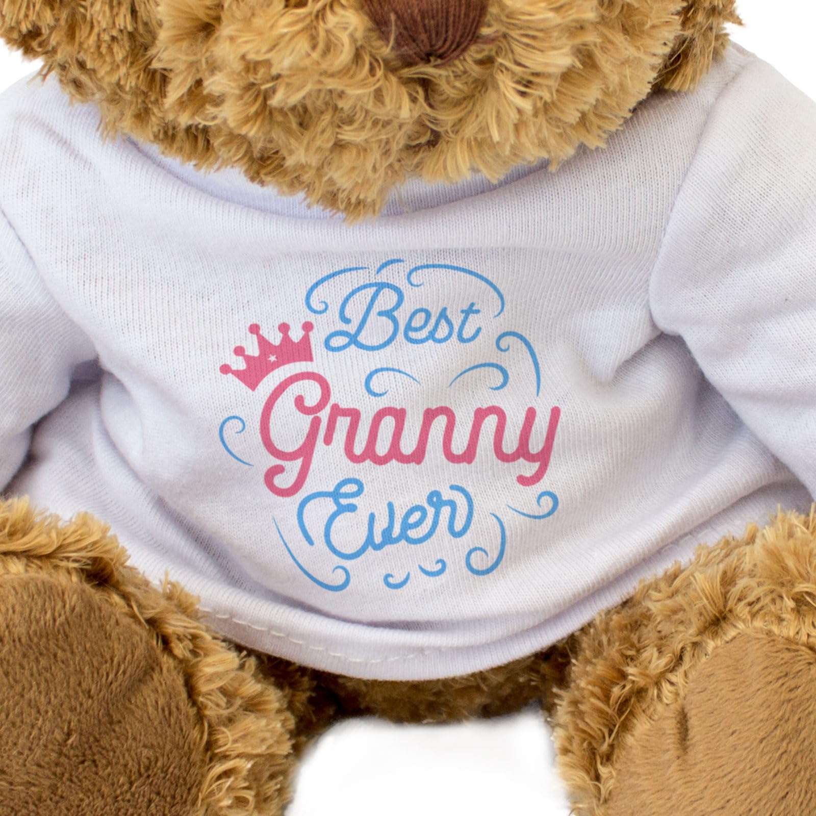 Big Red Egg BEST GRANNY EVER - Teddy Bear - Cute Soft Cuddly Adorable - Gift Present, Brown - Image 3
