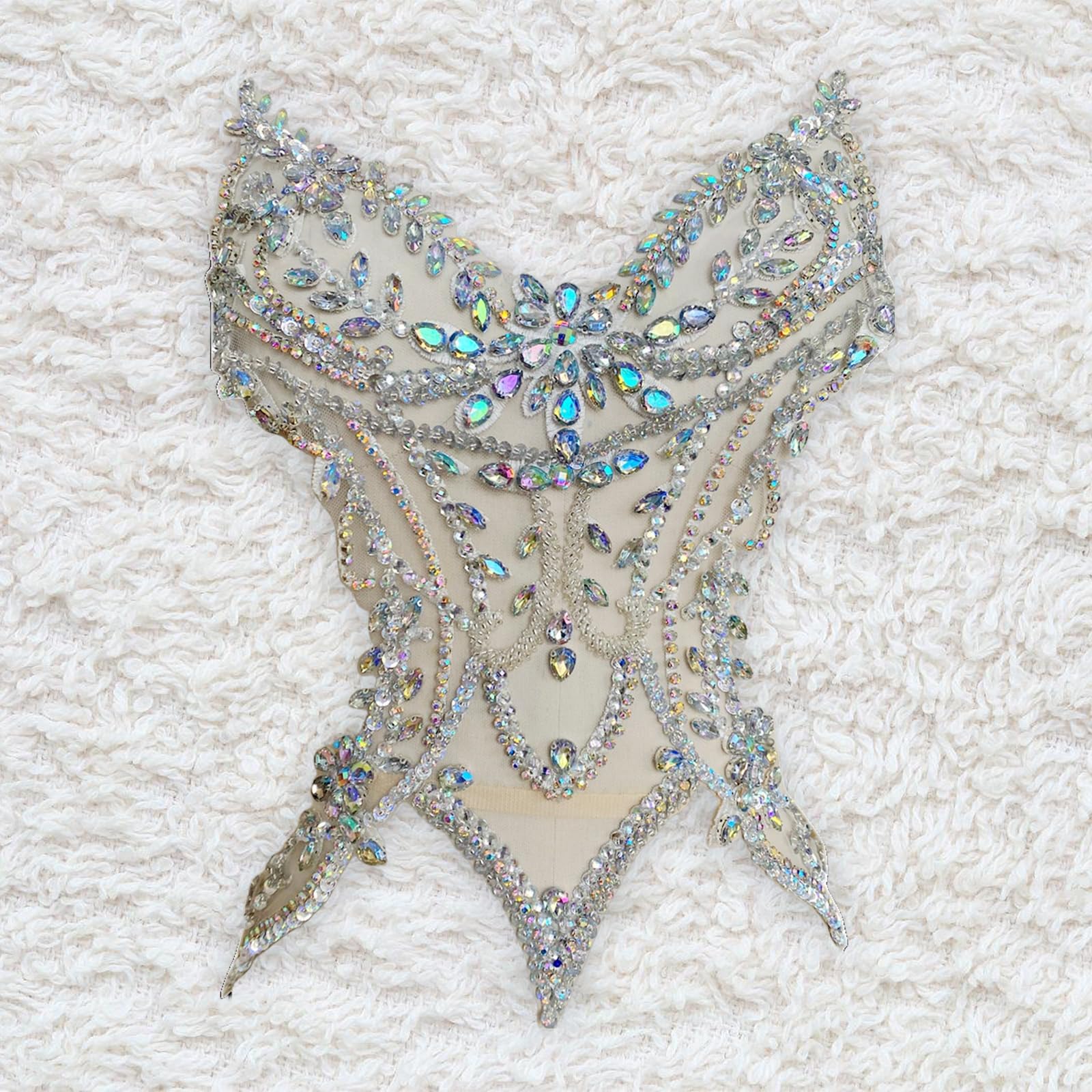 Rhinestones bordados a mano bordados a mano accesorios para ropa, vestidos de novia, decoración, bordados a mano