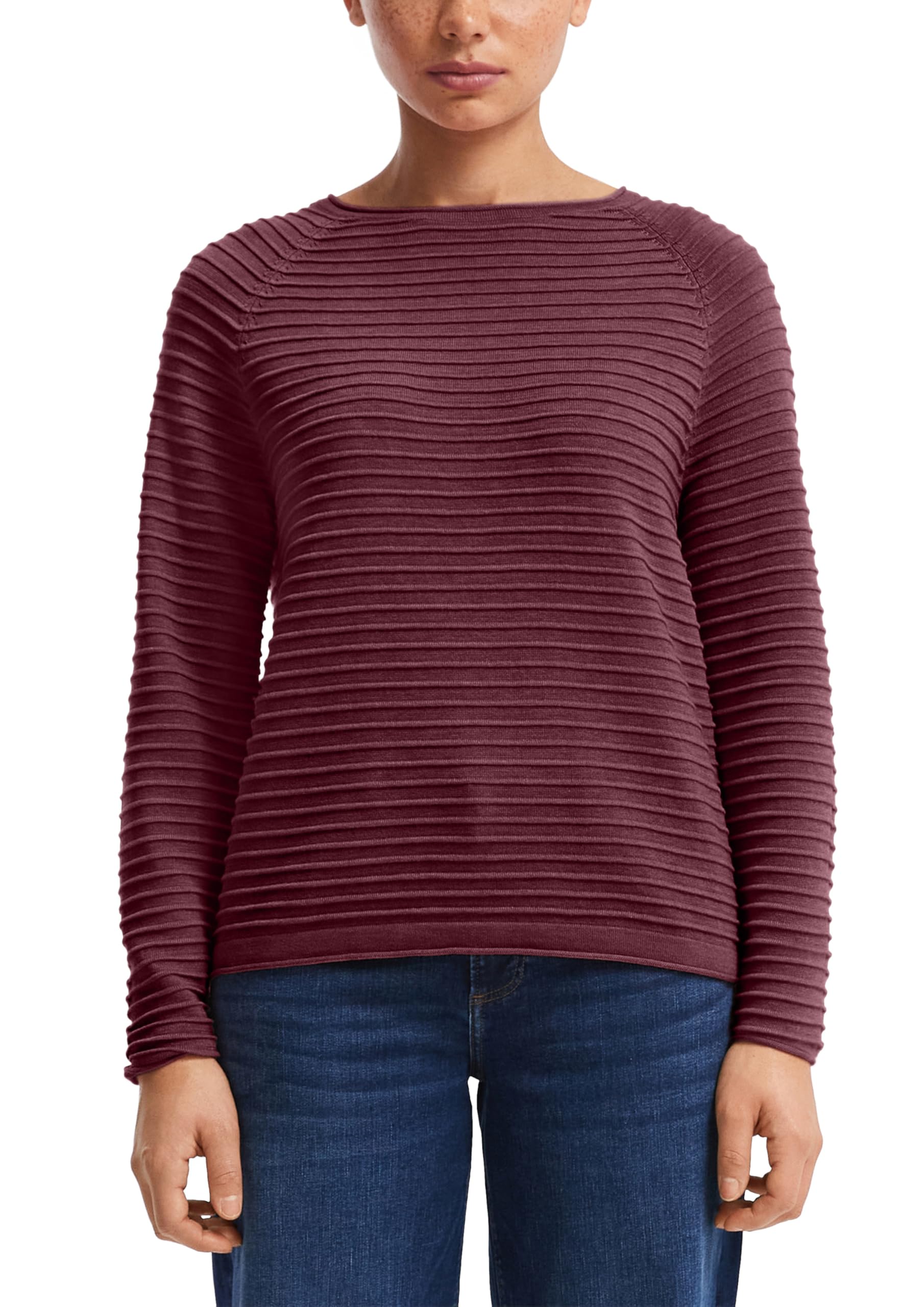 QS Long Sleeve Pullover, red, L