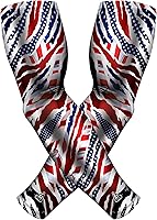 Vista 18 de B-Driven Sports Mangas de compresión prémium Pro-Fit para hombres, mujeres y jóvenes, 44 diseños gráficos, mejoran la circulación