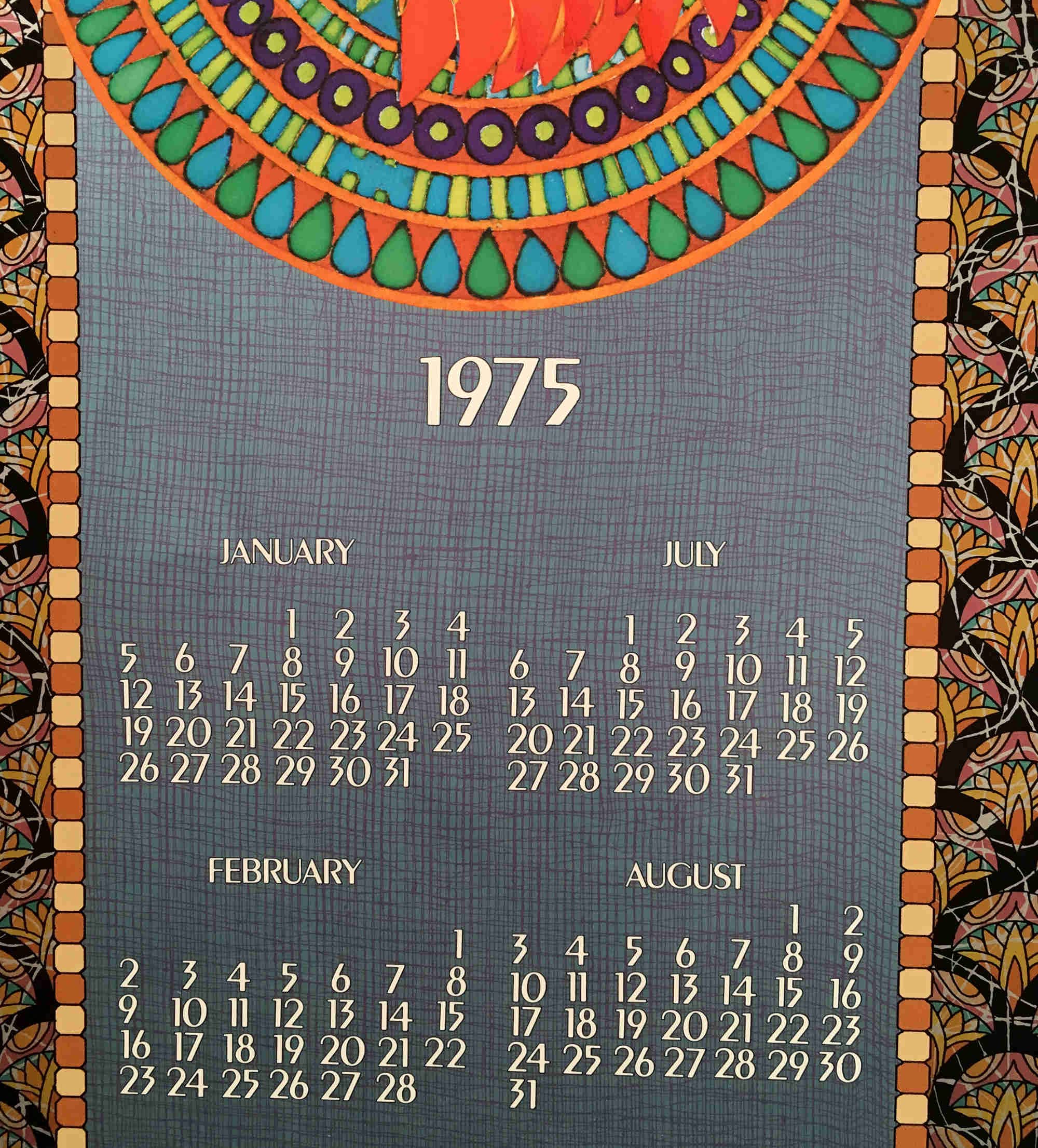 Amazon.com: Tower Records Original Poster Calendar Series"Pharoah" Frank  Carson KZAP Radio 1975 : Office Products
