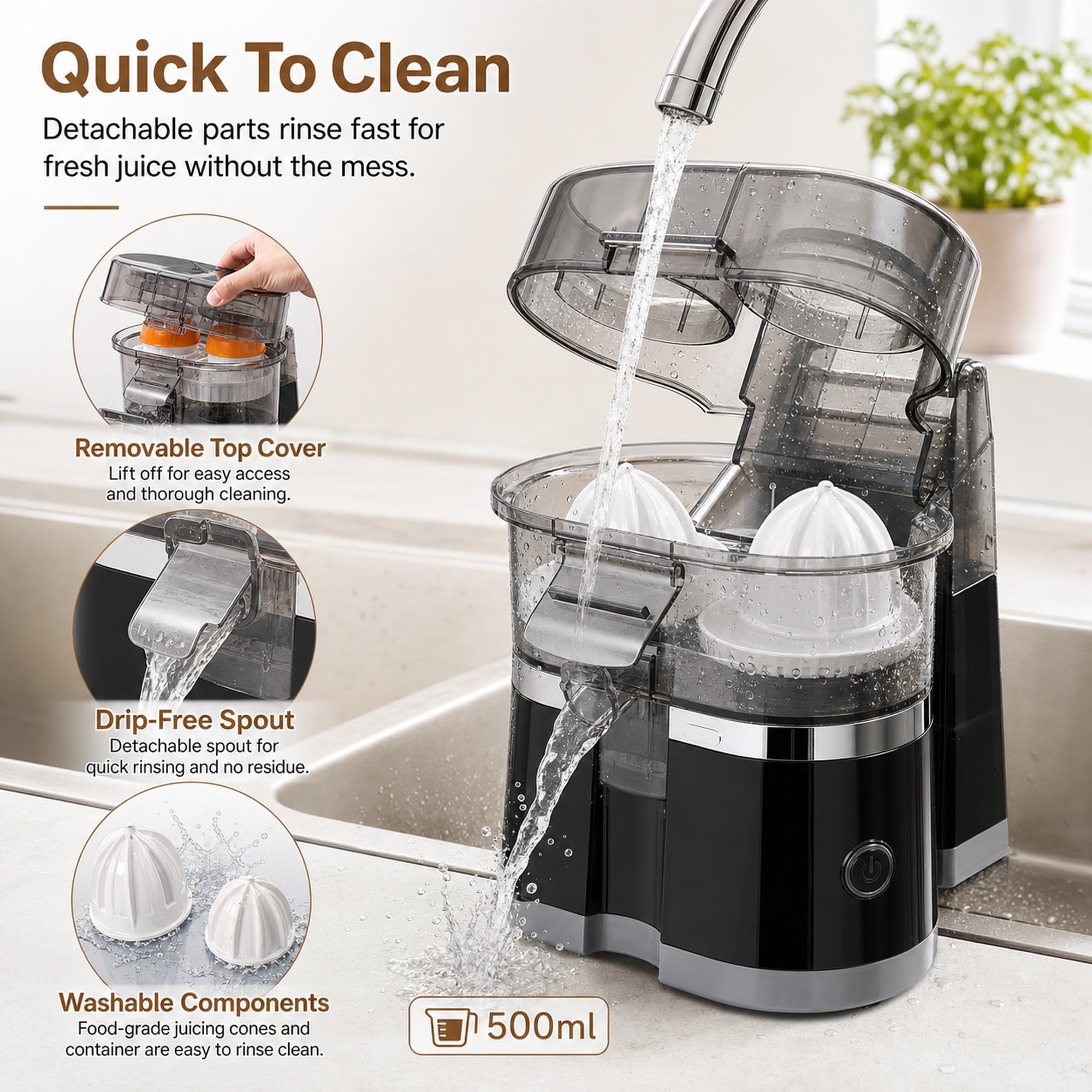 Presse-agrumes électrique 500 ml