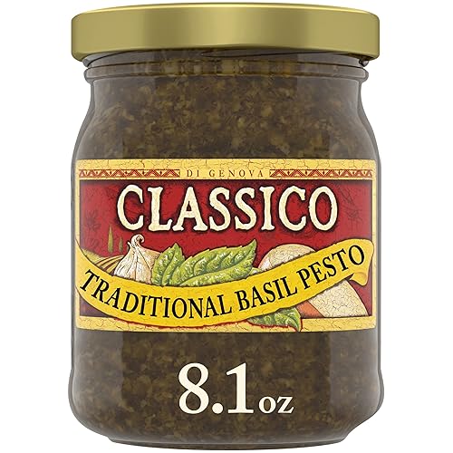 Classico Signature Recipes - Salsa tradicional de albahaca y para untar tarro de 81 onzas