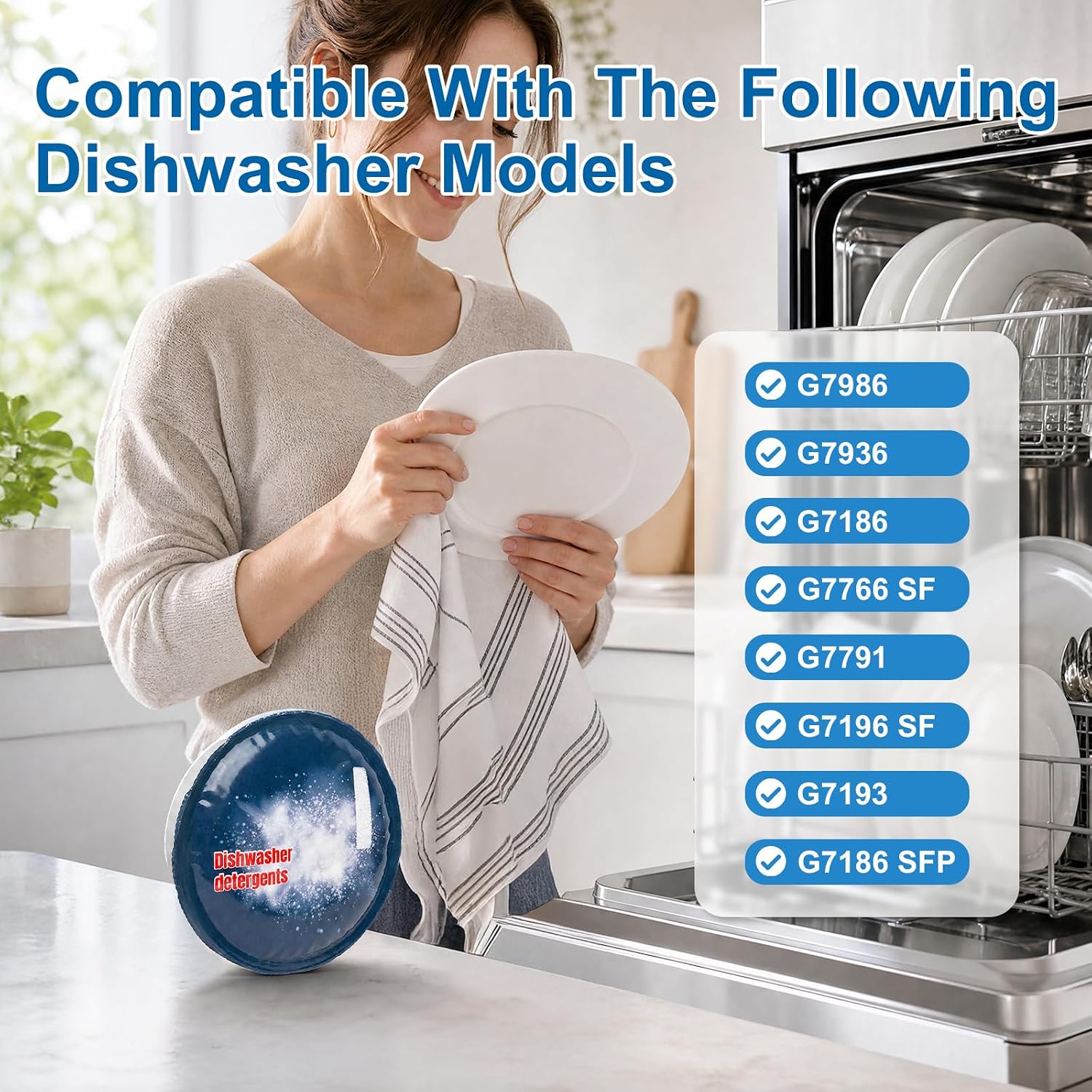 PowerDisk All in 1 Dishwasher Detergent for Miele AutoDos Dishwasher,2 Pack photo 7