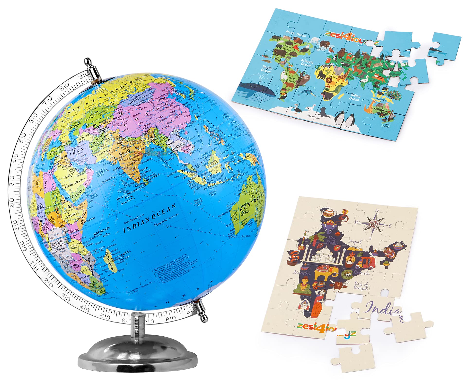 zest 4 toyz Globe For Kids, STEM STEAM Educational World Globe