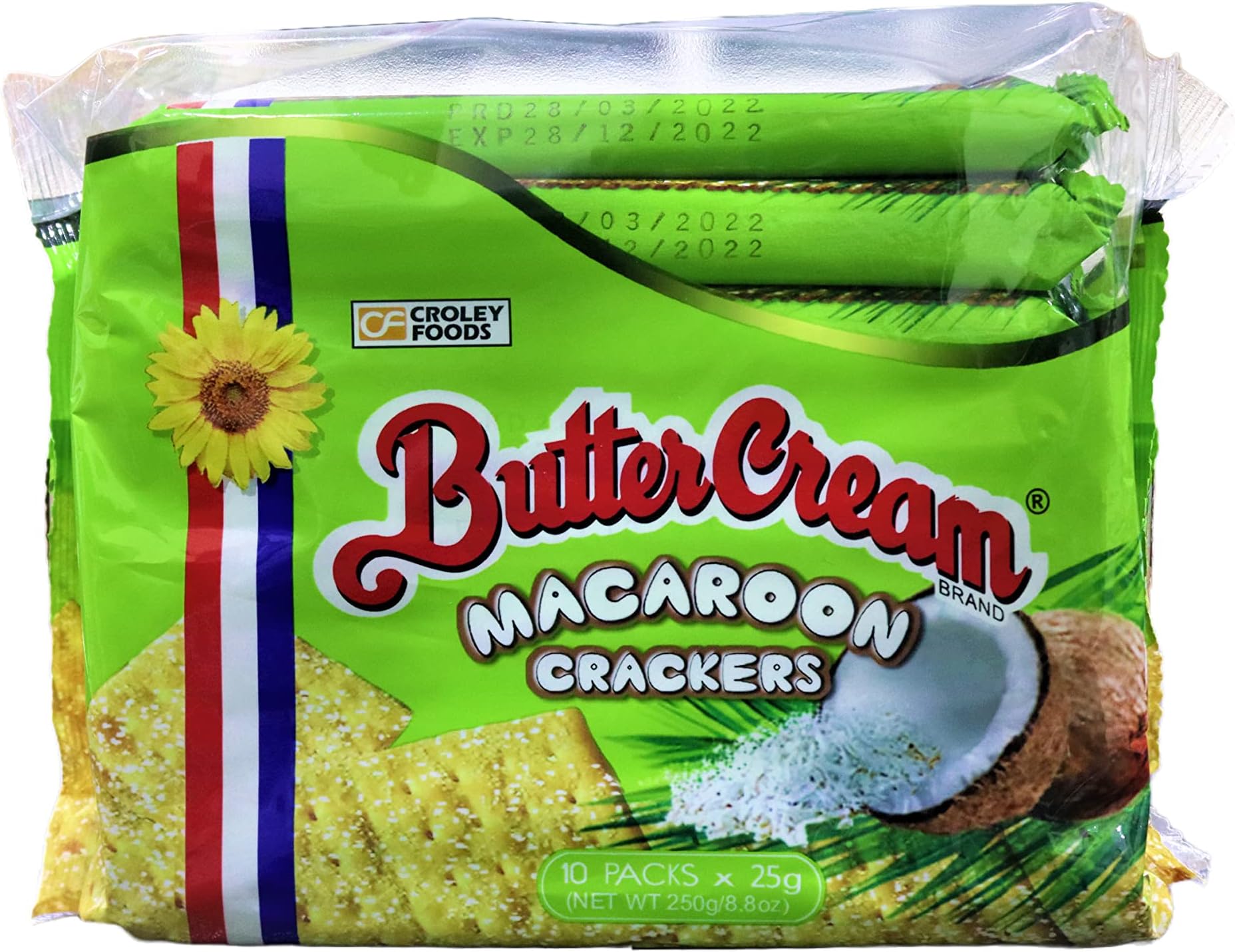 Croley Foods Butter Cream Macaroon Crackers (10x25g) 250 gm