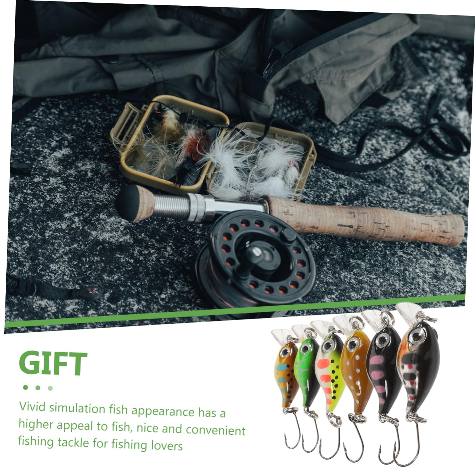 Sosoport 24pezzi Esche Artificiali Galleggianti per Pesca Accessori Professionali per Spinning e Predatori Simulazione Realistica e Resistente agli Strappi