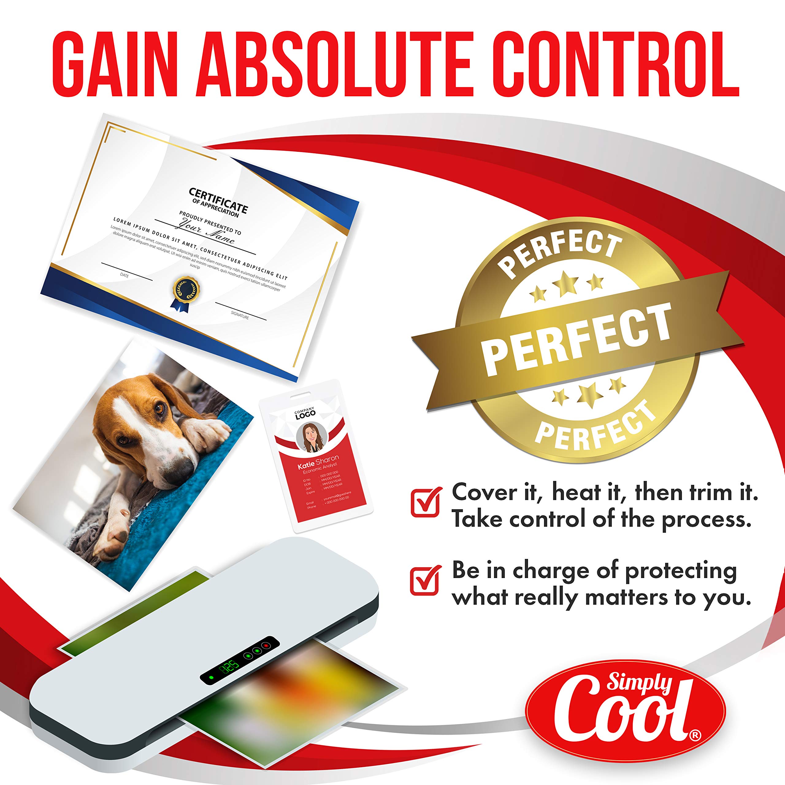 5MIL Thermal Laminating Pouches (150 Count) Letter, Photo, Card