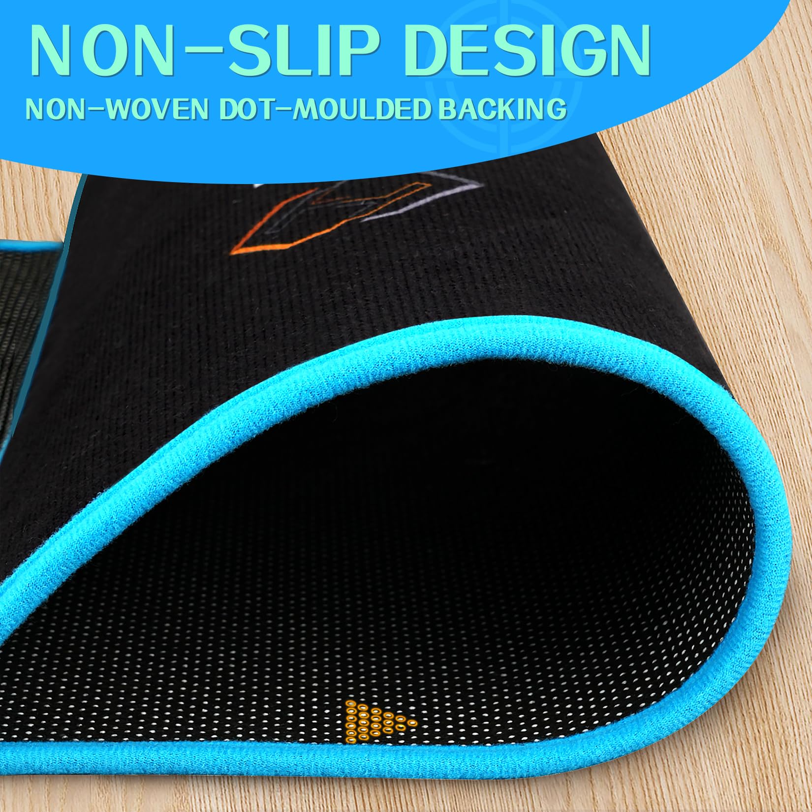 Turnart Tapis de Lancer de Fléchettes Professionnel - Protection de Sol, Normes Tournois, Compatible Fléchettes Acier et Soft Tip, Garantie 10 Ans