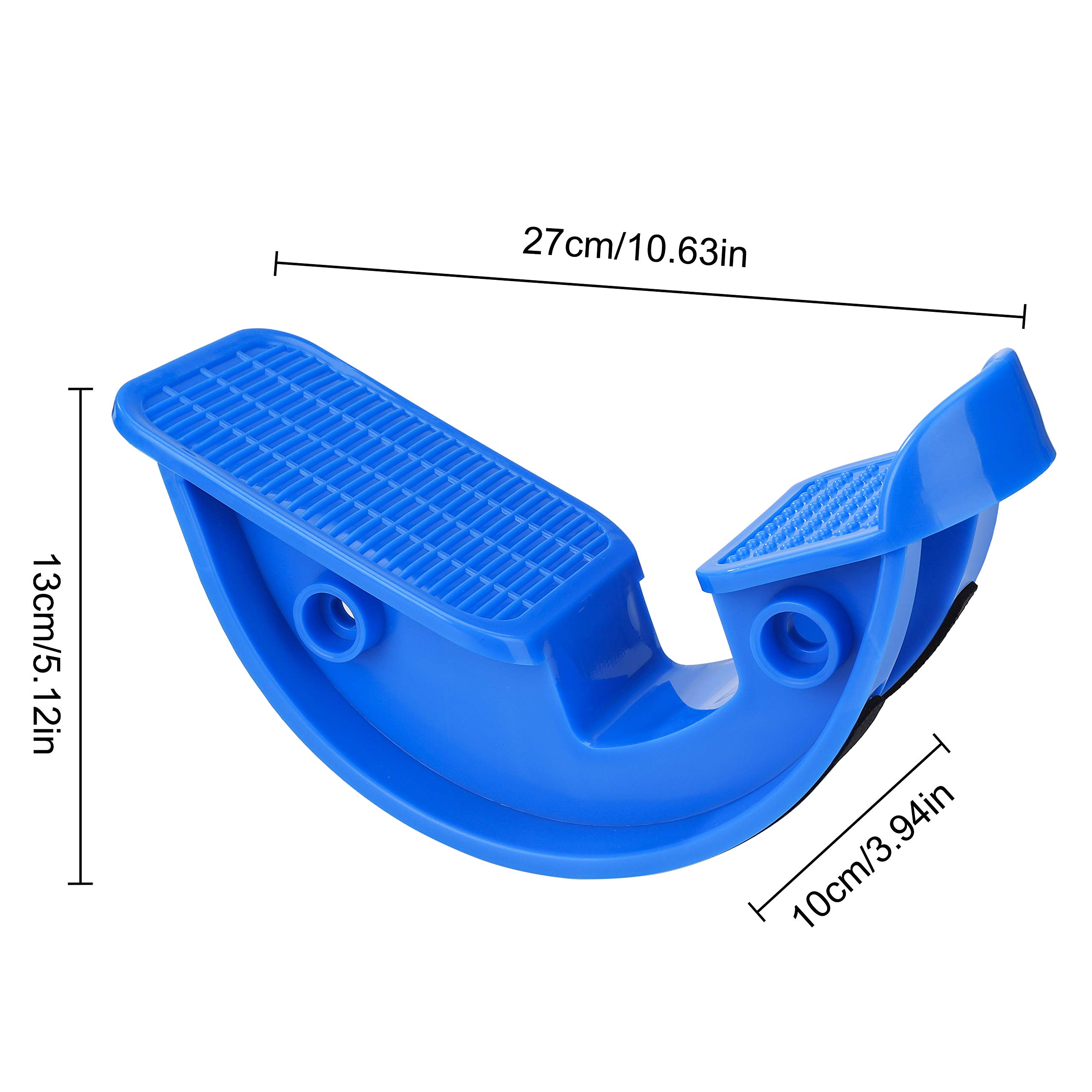Foot Rocker, Brancard et Bascule de Mollet pour Tendinite d'Achille, Talon, Pieds, Soulagement de la Douleur Fasciite Plantaire, S'étend Muscle Tendu de la Jambe et Améliore La Flexibilité (Bleu)