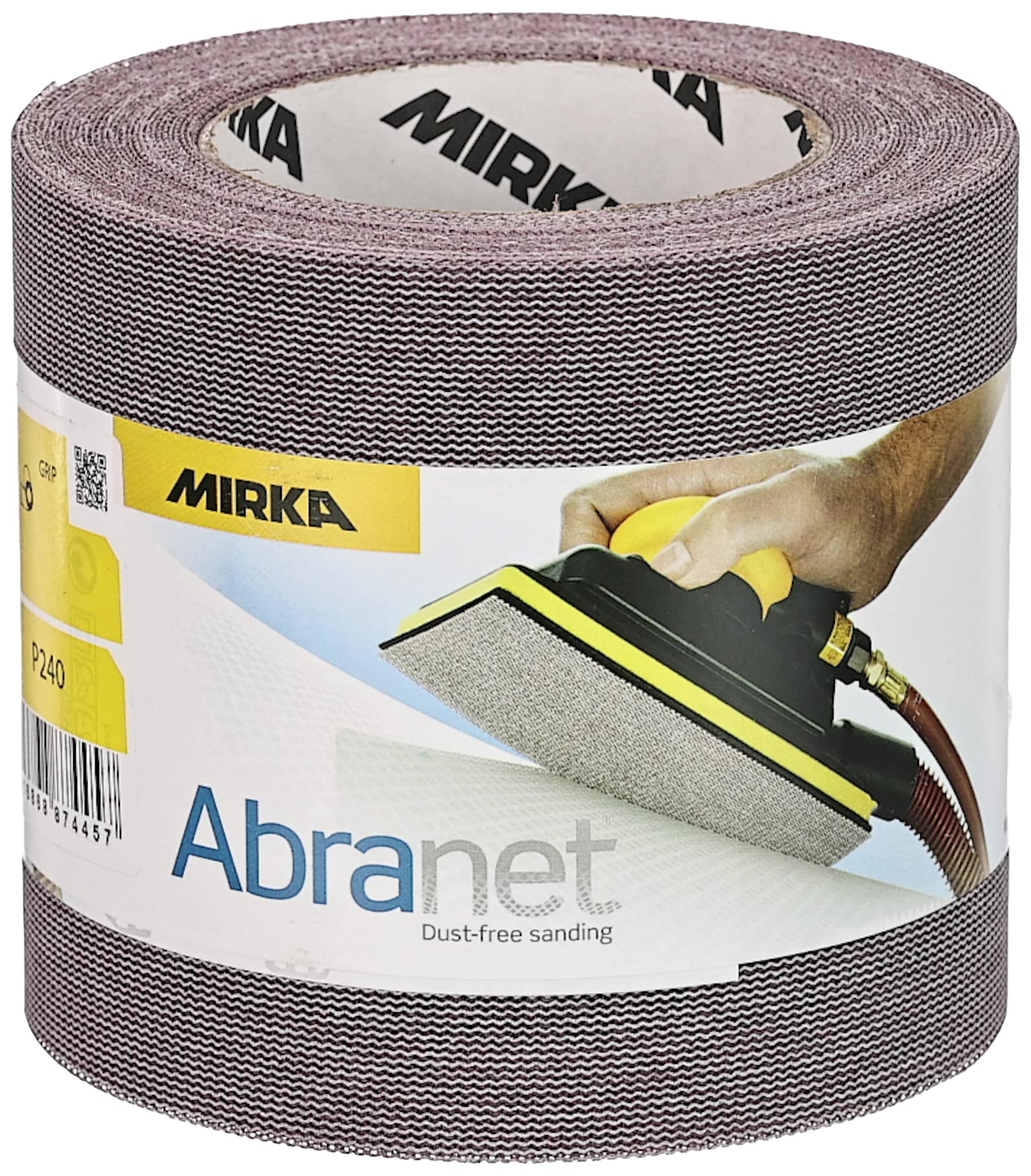 Mirka Abranet abrasive roll 115 mm x 10 m Hook & Loop grit P240