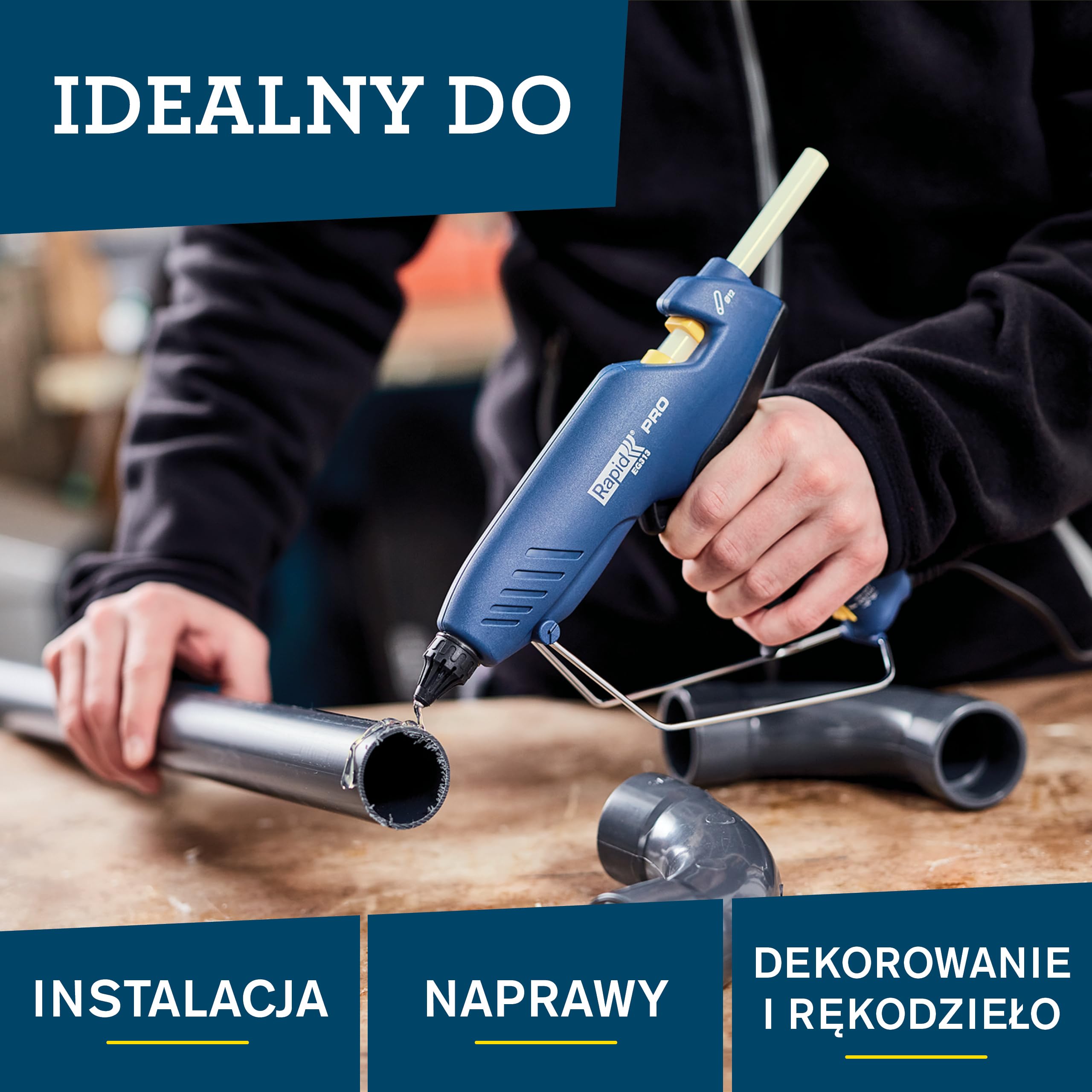 Rapid Eco-T Wkłady Klejowe, Przezroczysty, 50 Sztuk