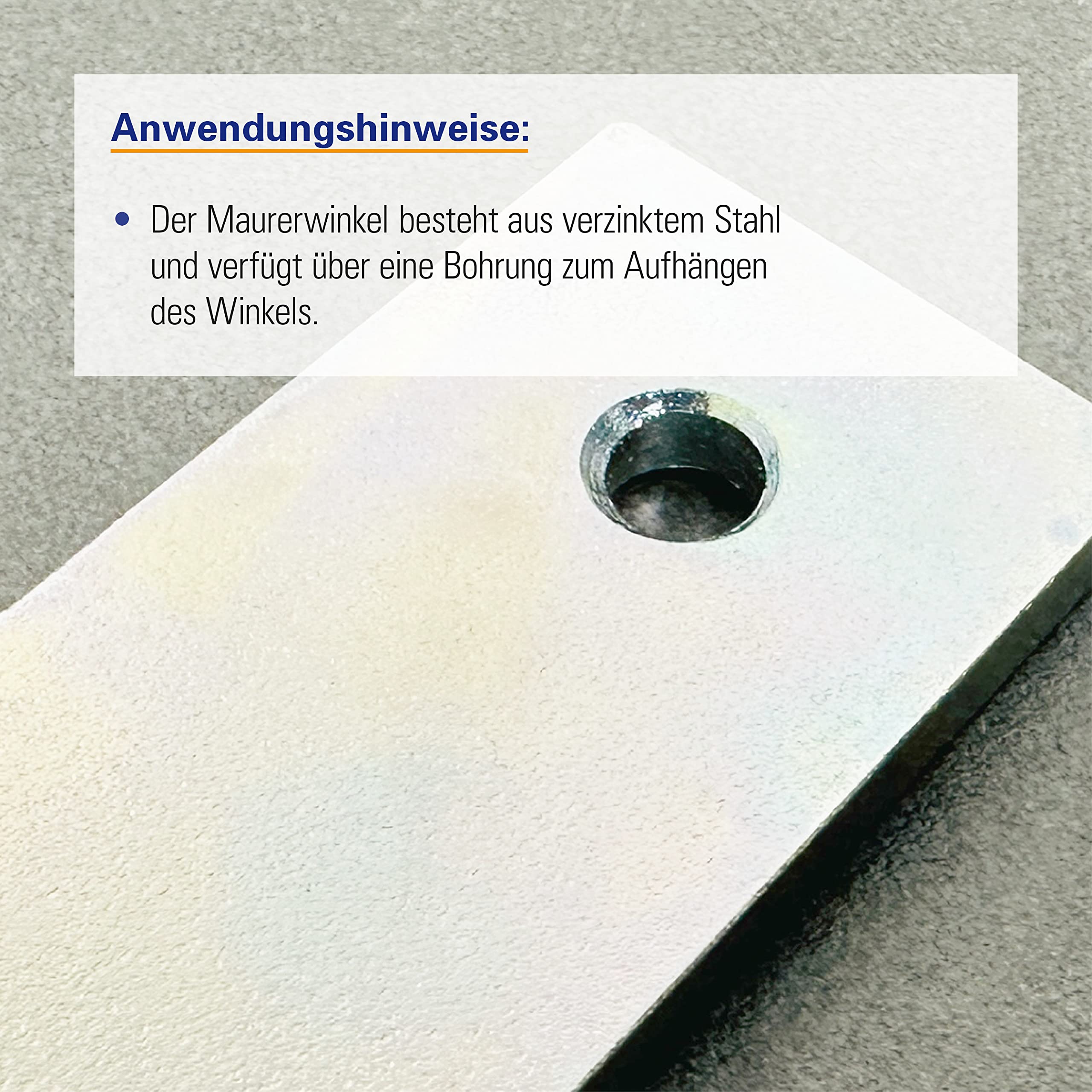 Karl Dahm Maurerwinkel ohne Anschlag, 1000mm I Flacher Metallwinkel für das Ausrichten und Anreißen von rechten Winkeln – 11282