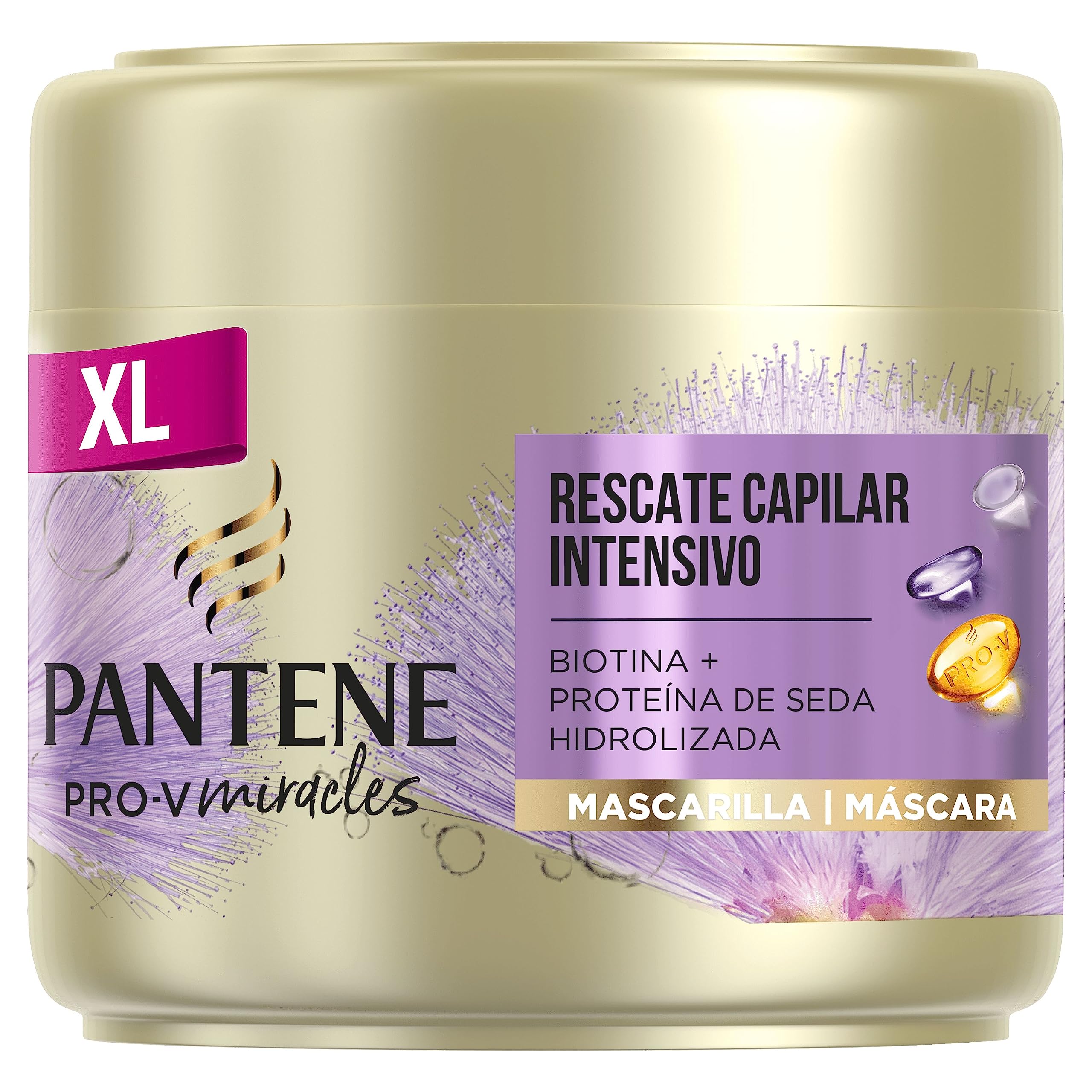 Pantene Hair Mask for Dry Damaged Hair Intense Hair Rescue, Helps Repair Intensely Dry, Damaged Hair