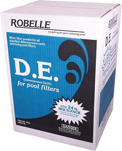 Robelle Polvo de tierra de diatomeas 4024 para piscinas 24 libras