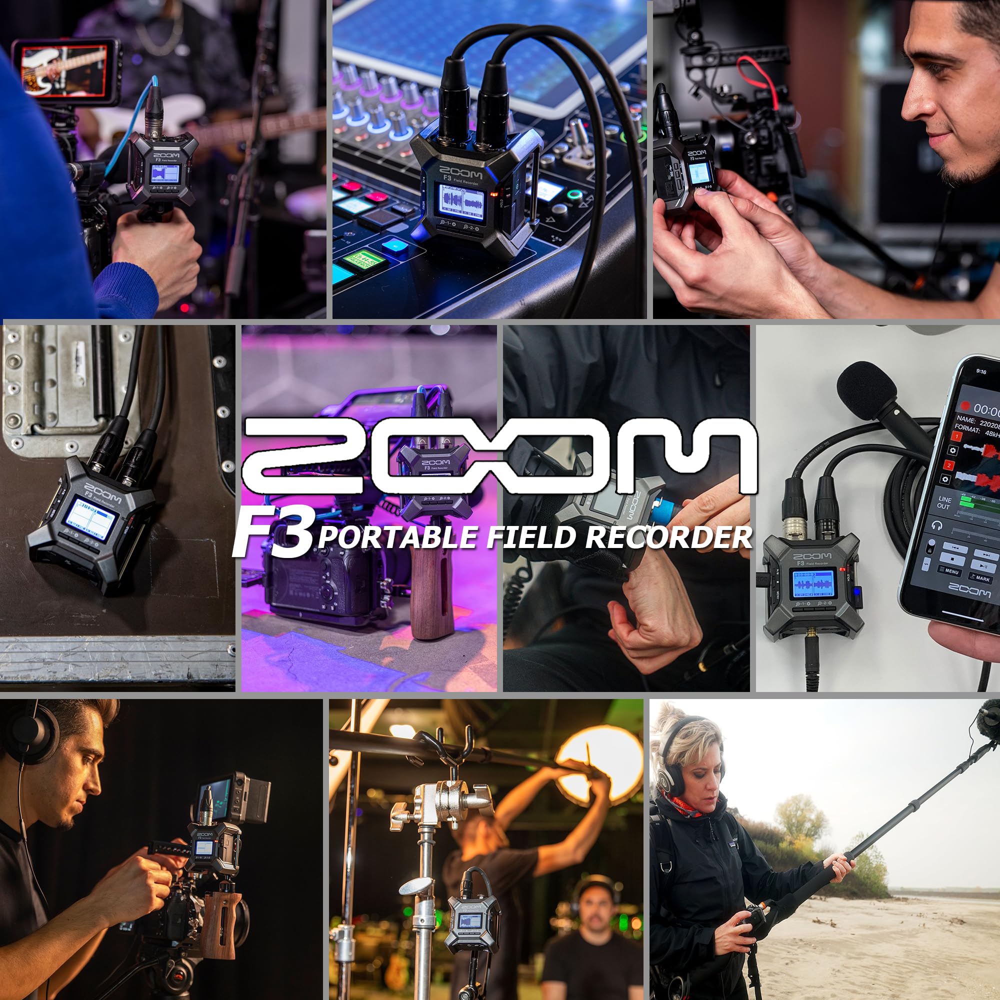 ZOOM F3 フィールドレコーダー BTA-1付き　32bit flat Amazon.com: Zoom F3 2-In / 2-Track Portable Field Recorder +
