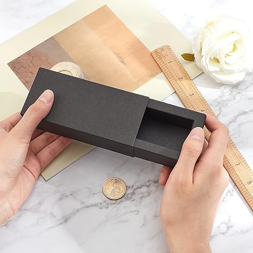 Miniatura 2 de BENECREAT Caja de embalaje de papel kraft marrón, 12 unidades, 4.8 x 2 x 1.5 pulgadas, caja de regalo de cartón para lápiz labial, botella de aceite