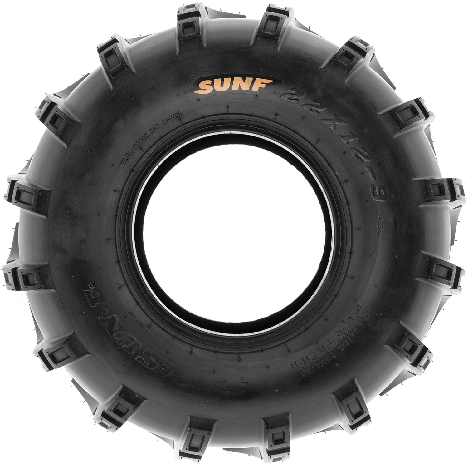 Set of 4 SunF A028 Off-Road ATV UTV Mud Tires 23x7-10 Front & 22x12-9 Rear, 6 PR, Tubeless