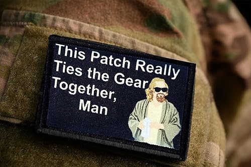 Miniatura 5 de Big Lebowski - Alfombra para orinal, diseño de parches Perfecto para tu equipo militar táctico, mochila, gorra de béisbol de operador, portador de