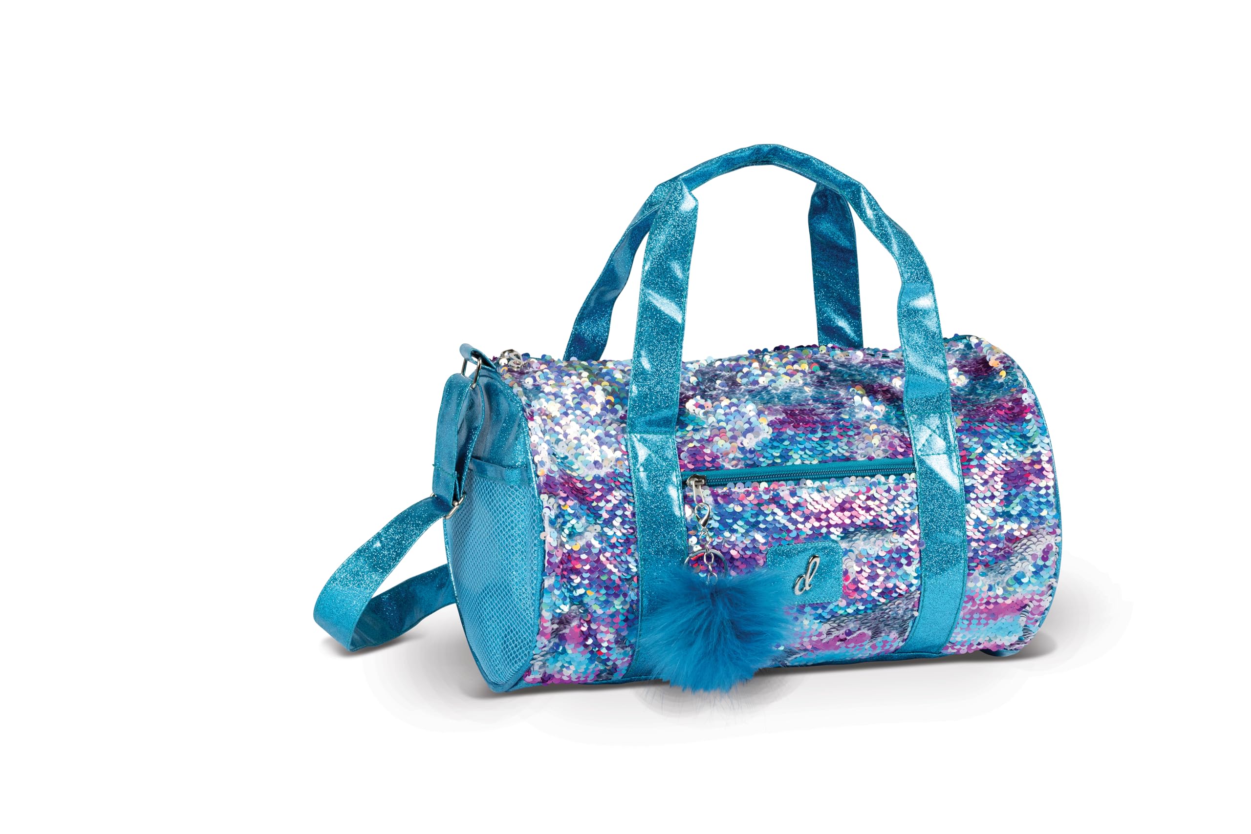 Danznmotion Sparkling Fusion Sequin Dance Duffle, Turquoise, B24503