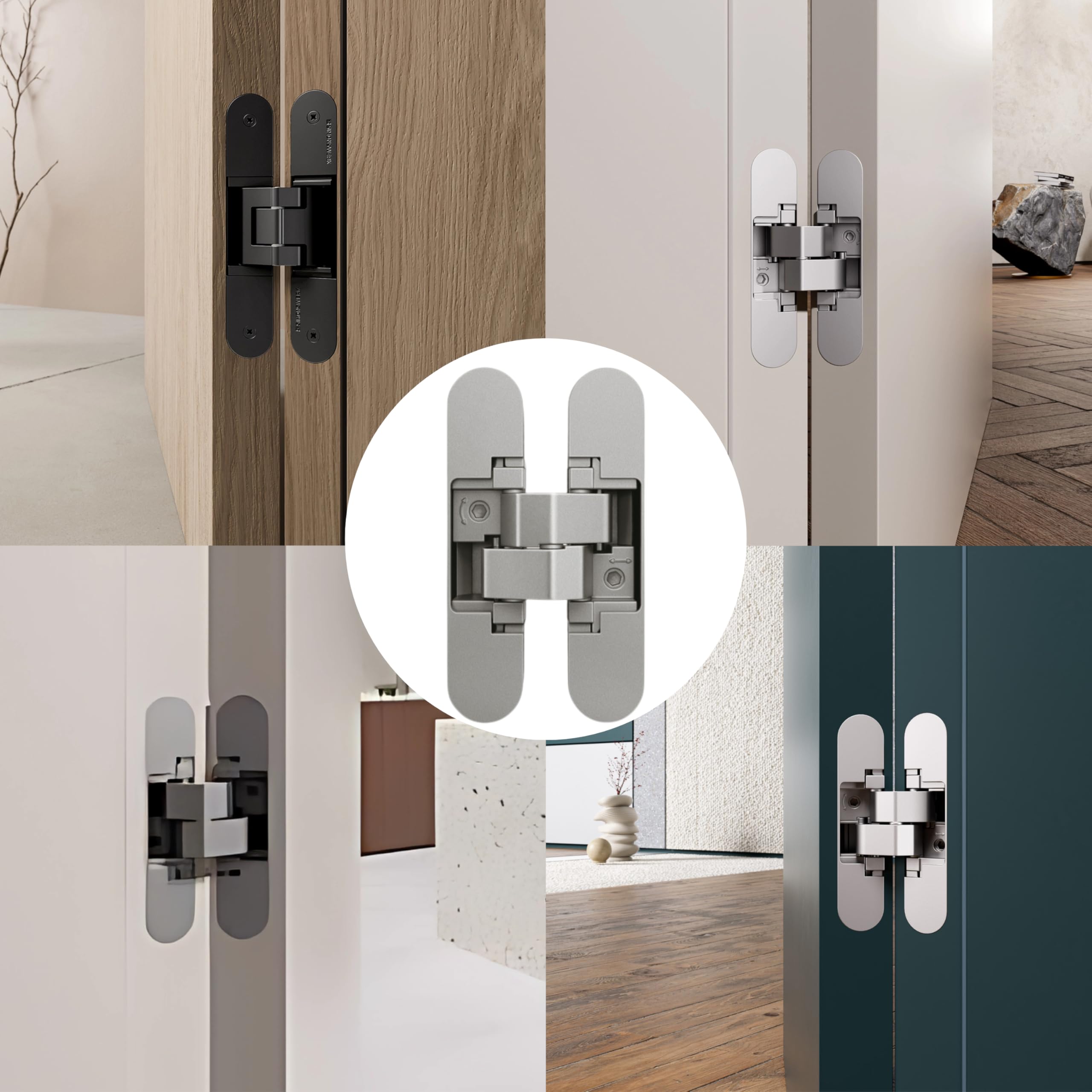 Cerniera Nascosta In Lega Di Zinco - Pieghevole E Invisibile Per Mobili - 95x23mm Apertura Destra - Foto 5