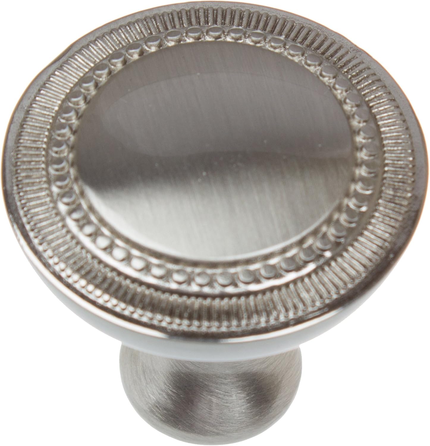 GlideRite Hardware 1.25 inch Diameter 911036-SN-50 Round Hammered Cabinet Knobs, 50 Pack, 1.25, Satin Nickel Finish