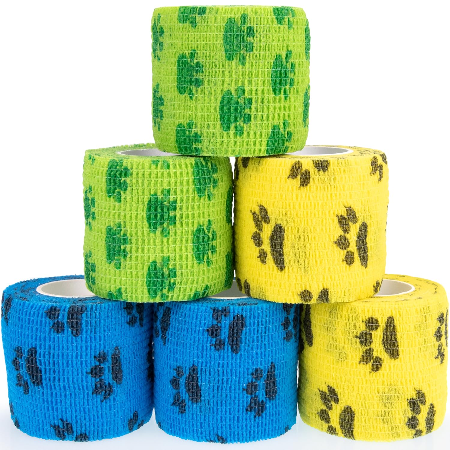 KEQCQE Cohesive Bandage Self Adherent Wrap Athletic Tape Breathable Vet Tape First Aid Tape for Dogs Cats Horses Birds & Wrist Healing Ankle Sprain Swelling — view 6