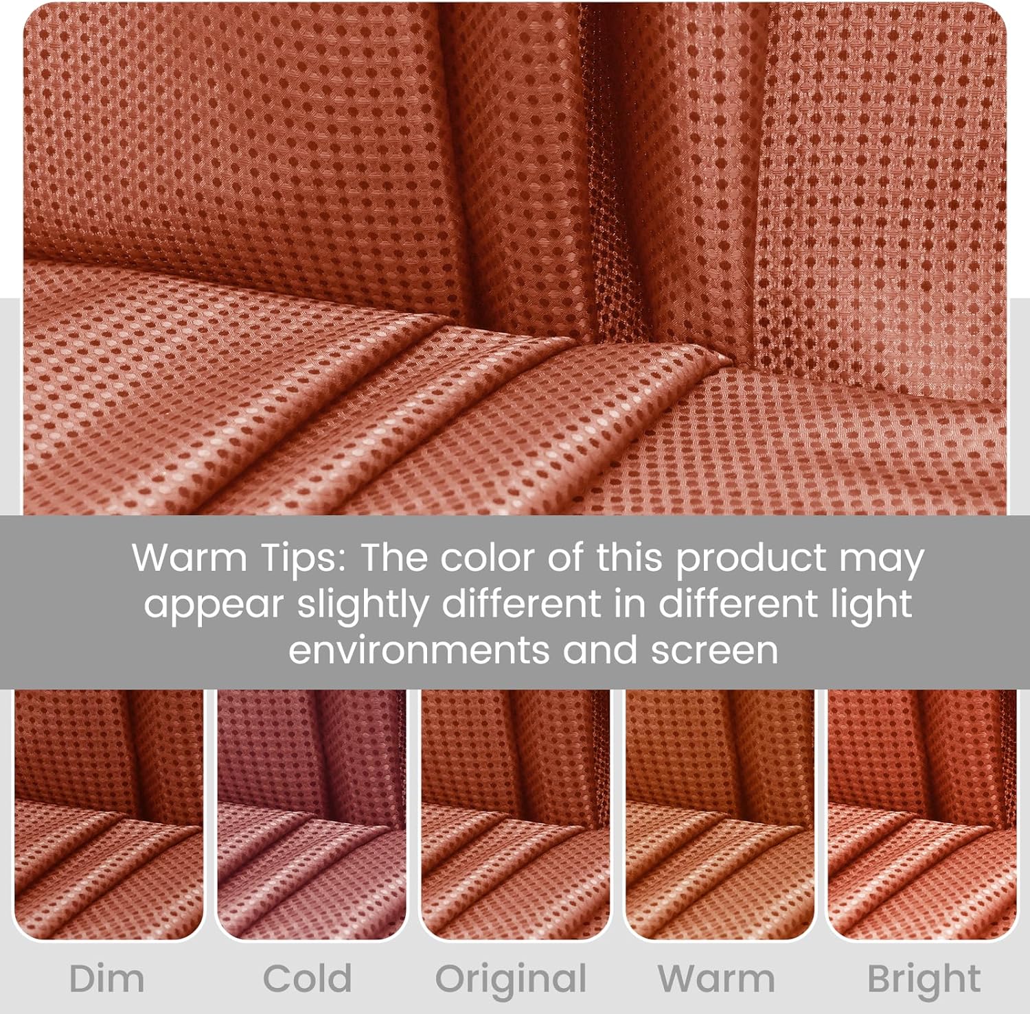 SORTTO No Hook Shower Curtain with Snap in Liner Set Waffle Shower Curtain for Bathroom Hotel Style Fabric Waterproof Inner Liner，71" W x 74" H, Burnt Orange