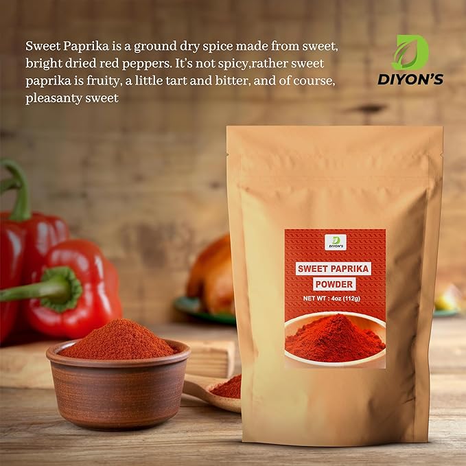 Pimentón Dulce en Polvo Diyon's 4oz (112g) 100% Puro miniatura 4