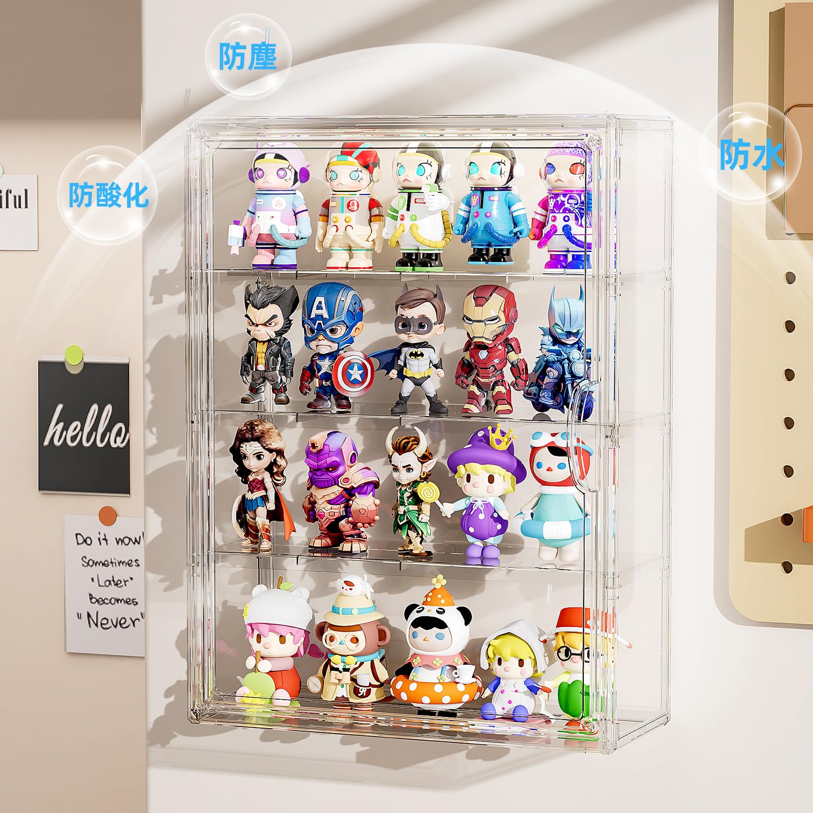 Amazon.co.jp: JOYZAN アクリル フィギュアケース 壁掛け ディスプレイ