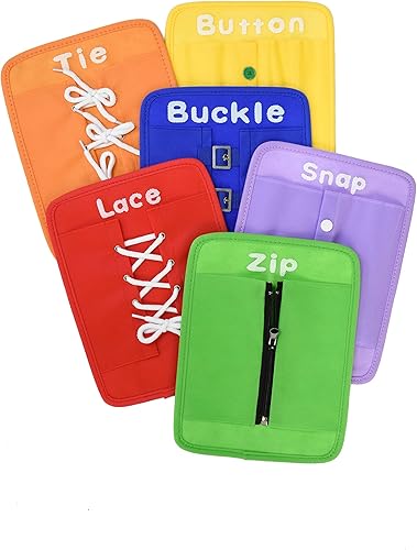 Miniatura 7 de NUNEZRO Aprender a vestirse para niños en edad preescolar - Tabla ocupada para niños de 1 a 3 años - Juguete Montessori para aprender temprano