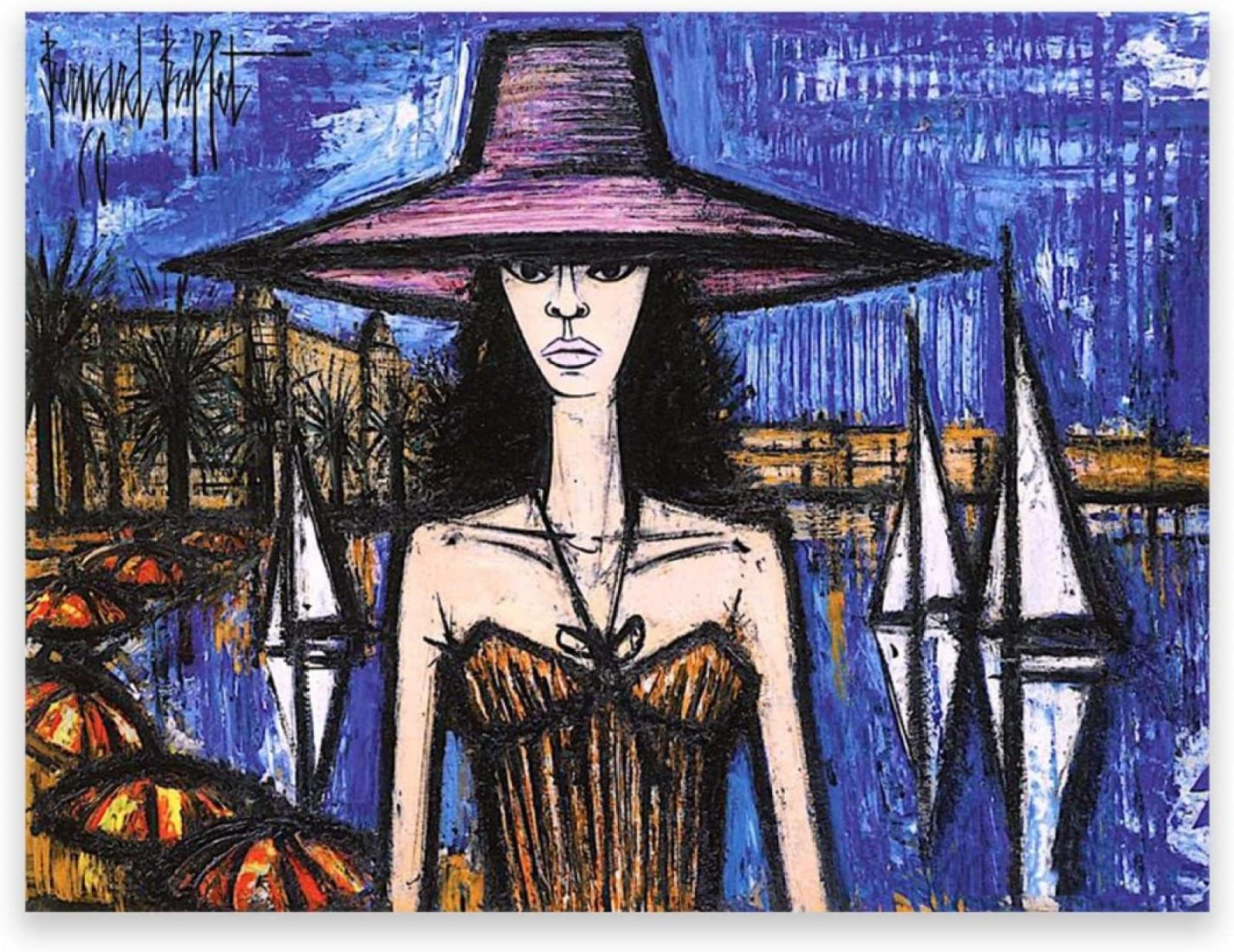 ベルナール・ビュッフェ カンヌ アート 額縁 インテリア