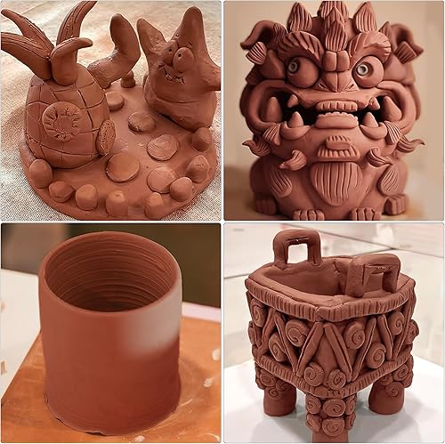 Miniatura 7 de VIBRATITE Arcilla natural seca al aire a granel, 10 libras de arcilla de cerámica para modelado multiusos para principiantes y profesionales