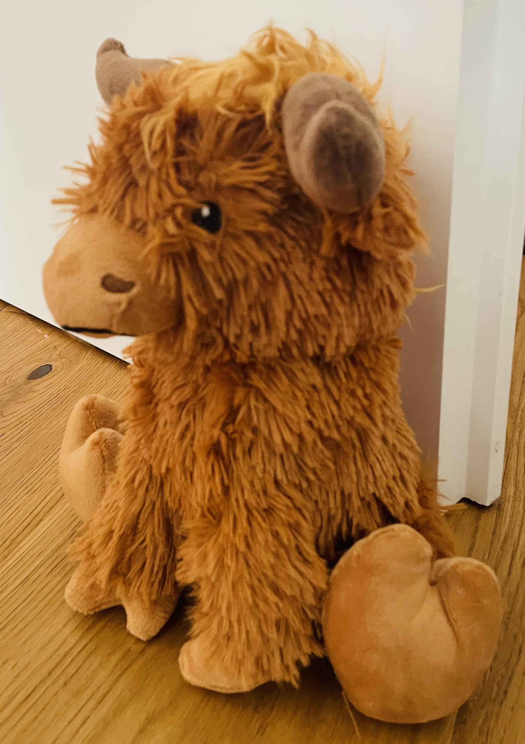 Fabric Doorstop, Highland Cattle Door Holder, Weighted Animal Design - Image 3