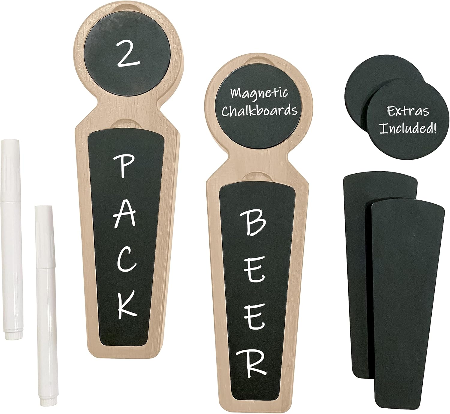 Beer Tap Handle Set of 2 Chalkboard Beer Tap