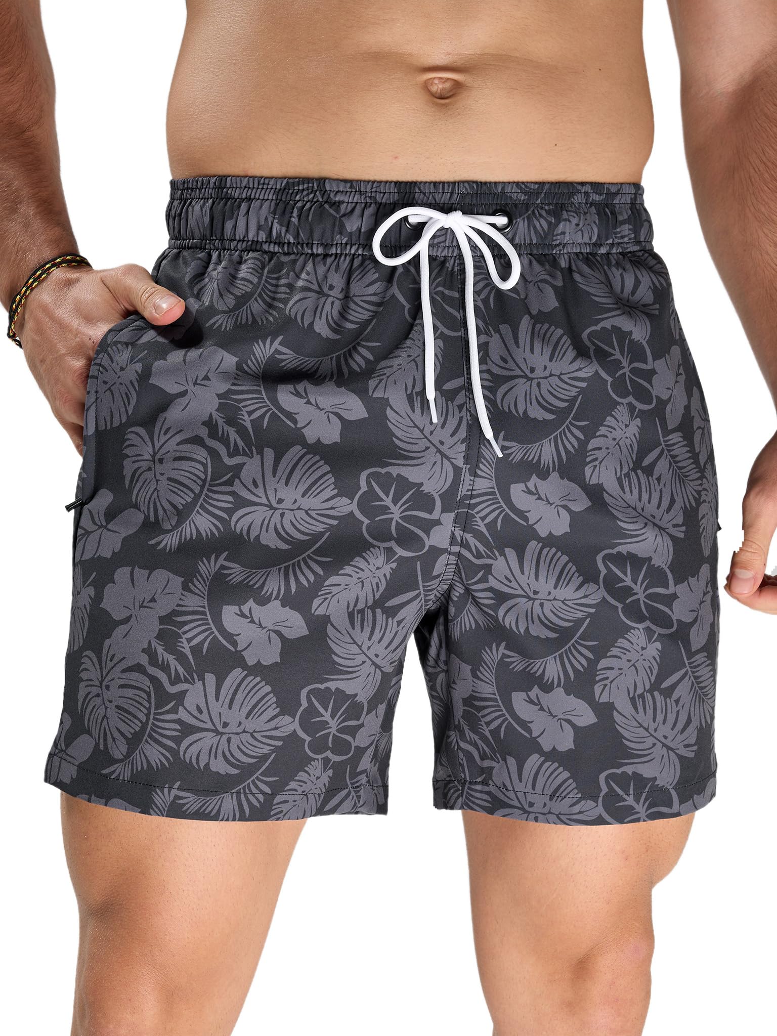 Arcweg Badeshorts Herren Badehose für Männer Schnelltrocknend Atmungsaktiv Elastischer Schwimmhose Kurz mit Meshfutter Für Strandurlaub & Freizeit S-3XL