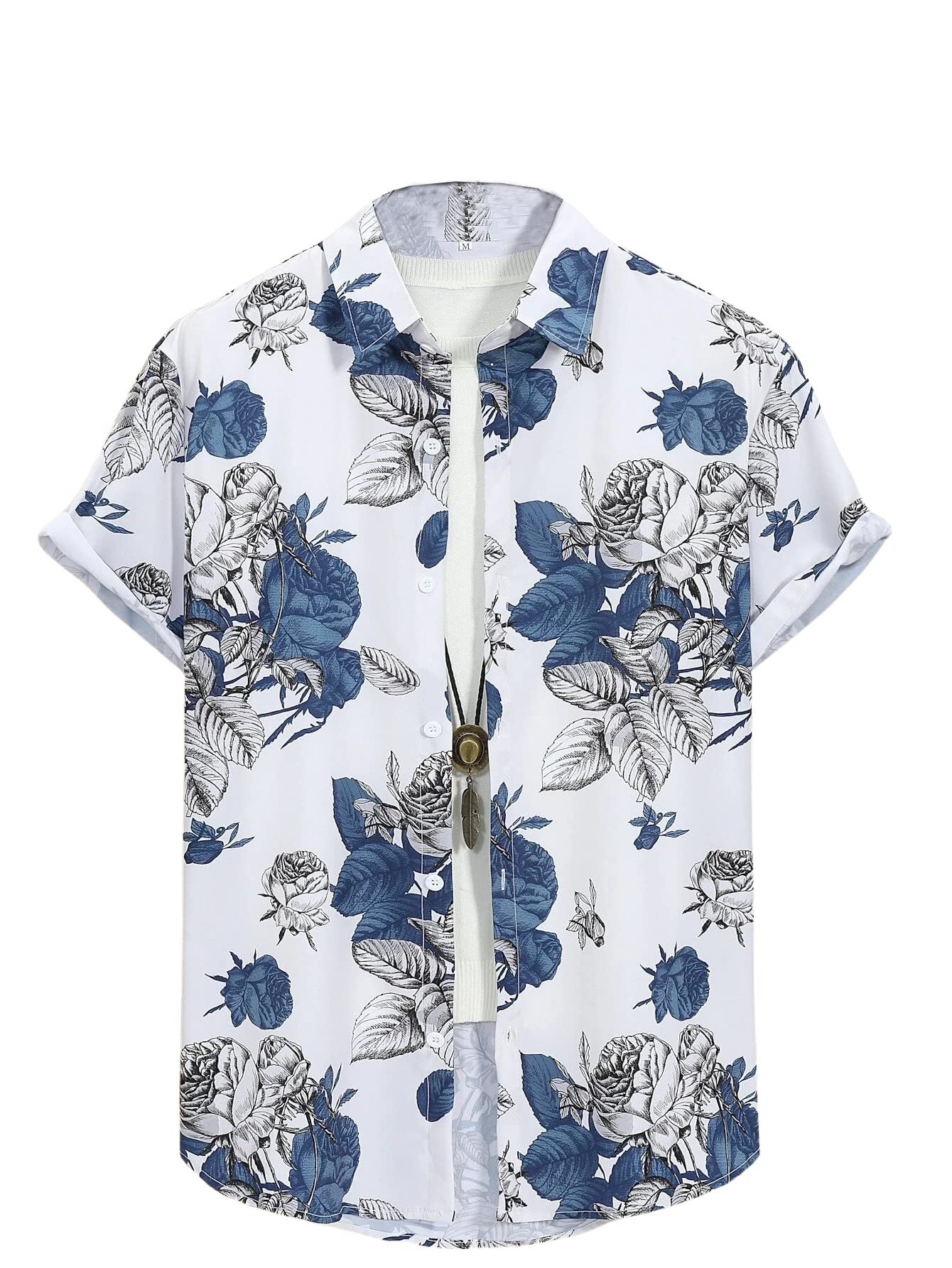 LymioMen Stylish Slim Fit Printed Casual Shirt