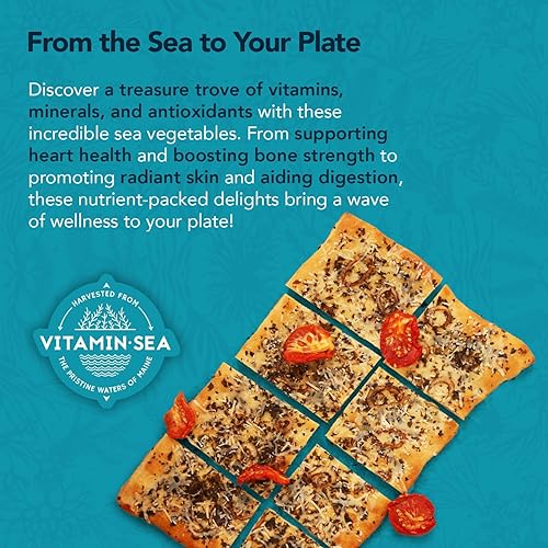 Miniatura 9 de VITAMINSEA Nori - Algas secas  Lavadora Nori del Atlántico Norte salvaje con certificación vegana  Perfecta para el apoyo de la tiroides  Rica en