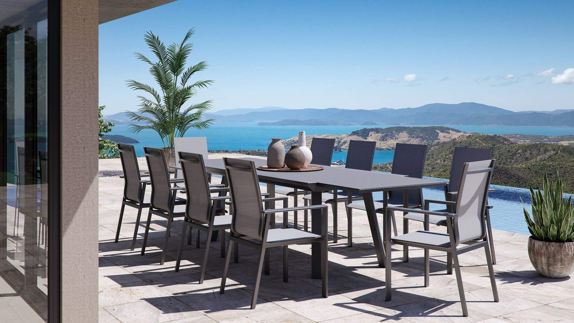 Buy ARTELIA Lilo XXL Garden Furniture Dining Set Aluminium for 10