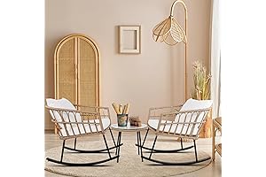 3 Pieces Boho Chairs Set, A Gem for Your Home's Haven