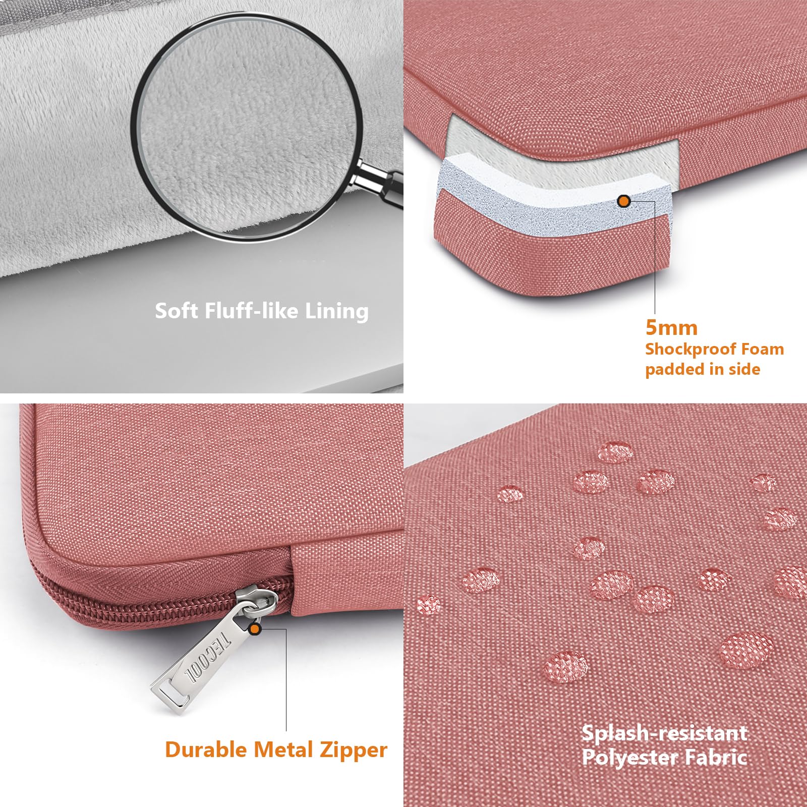 DOMISO Laptoptas, laptophoes voor 14 inch MacBook Pro/Max M4 M3 M2 M1